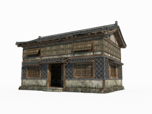 East Asian Ancient Architecture House Store 3D मॉडल