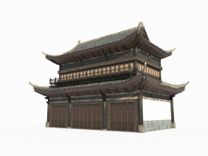East Asian Ancient Architecture Palaces Modèle 3D