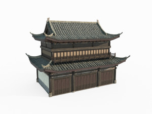 East Asian Ancient Architecture Palaces Modèle 3D