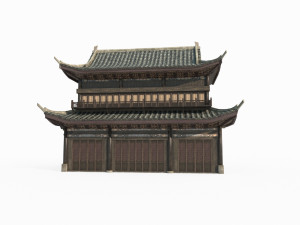 East Asian Ancient Architecture Palaces Modèle 3D