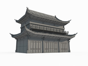East Asian Ancient Architecture Palaces Modèle 3D