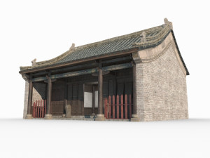 East Asian Ancient Architecture Office Modelo 3D