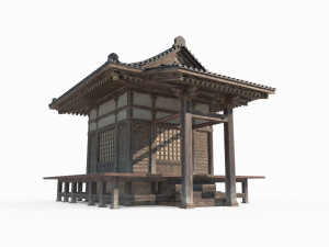 Asian Ancient Architecture Shrine 3D Model