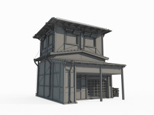 Modern Japanese Architecture and Houses Modello 3D