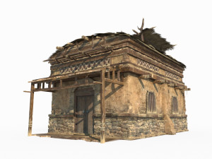 Ancient Gobi Architecture and Houses in East Asia 3D 模型