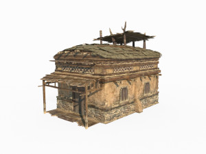 Ancient Gobi Architecture and Houses in East Asia 3D 模型