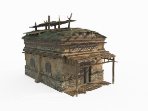 Ancient Gobi Architecture and Houses in East Asia 3D 模型