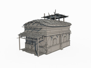 Ancient Gobi Architecture and Houses in East Asia 3D 模型