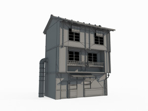 Asian Japanese Modern Architecture 3D Model