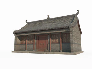 East Asian Ancient Architecture Residential Buildings 3D Model