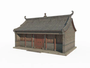 East Asian Ancient Architecture Residential Buildings 3D Model