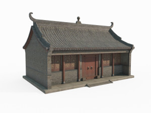 East Asian Ancient Architecture Residential Buildings Modelo 3D