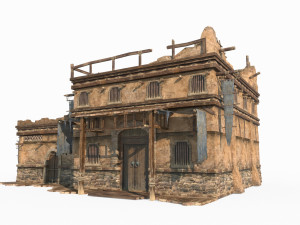 Gobi Desert house building 3D Model