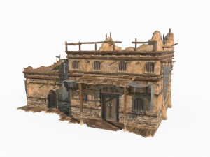 Gobi Desert house building 3D Model