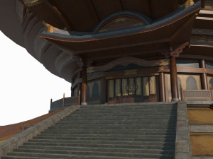 East Asian Ancient Architecture Alchemy Palace Modelo 3D