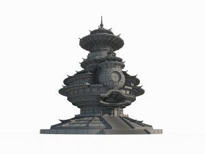 East Asian Ancient Architecture Alchemy Palace Modelo 3D