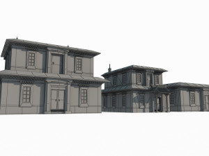 Tibetan Buddhist style architecture 3D Model