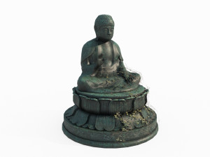 Ancient Bronze Buddha Statue Modèle 3D