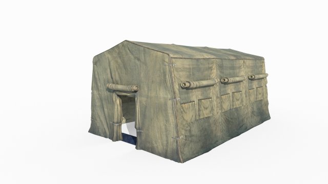Modern military tents 3D Model