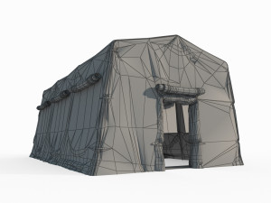 Modern military tents 3D 모델