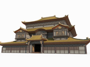 East Asian Taoist architecture palaces 3D 模型