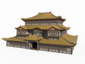 East Asian Taoist architecture palaces 3D 模型