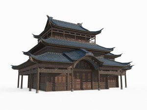 East Asian Ancient Architecture Palaces 3D Model