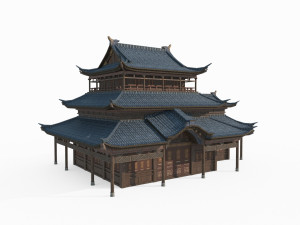 East Asian Ancient Architecture Palaces Modelo 3D