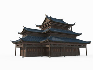 East Asian Ancient Architecture Palaces Modelo 3D