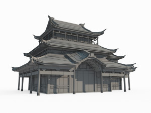 East Asian Ancient Architecture Palaces Modelo 3D