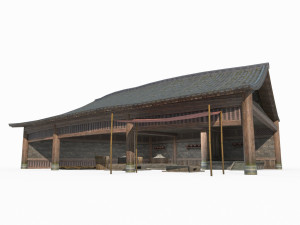 East Asian Ancient Architecture Brewery 3D 모델