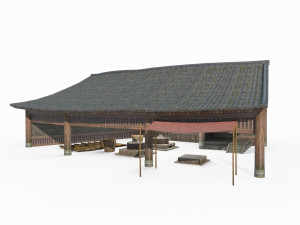 East Asian Ancient Architecture Brewery 3D 모델