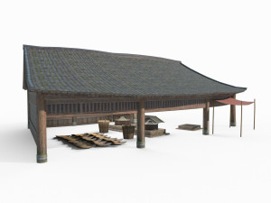East Asian Ancient Architecture Brewery 3D 모델