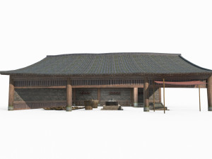 East Asian Ancient Architecture Brewery 3D 모델