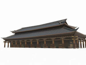 East Asian Ancient Architecture Hall 3D Model