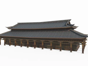 East Asian Ancient Architecture Hall 3D Model