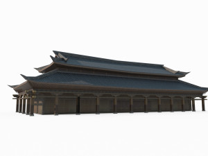 East Asian Ancient Architecture Hall Model 3D
