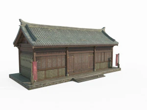 East Asian Ancient Architecture Buildings 3D Model