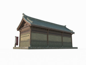 East Asian Ancient Architecture Buildings Modelo 3D
