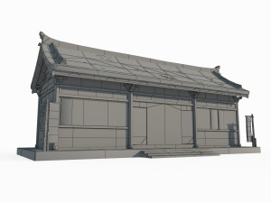 East Asian Ancient Architecture Buildings Modelo 3D