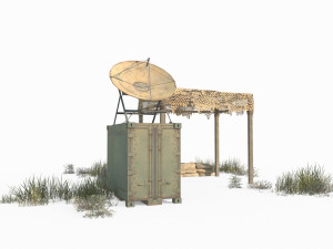 Military small campsite 3D Модель