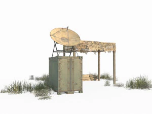 Military small campsite 3D Model