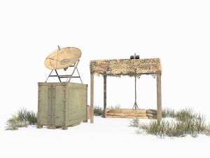 Military small campsite Model 3D