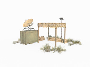 Military small campsite Model 3D