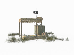Military small campsite Model 3D