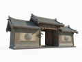 Ancient Architectural Gates in East Asia 3D Модель