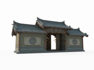 Ancient Architectural Gates in East Asia 3D Model