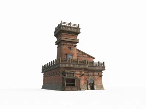 Arsitektur Gobi Kuno di Asia Timur Model 3D