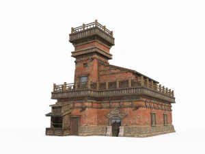 Ancient Gobi Architecture in East Asia 3D Model