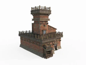 Ancient Gobi Architecture in East Asia 3D Model